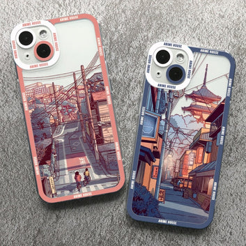 Japanese Anime Hand Painted House Scenery Phone Case